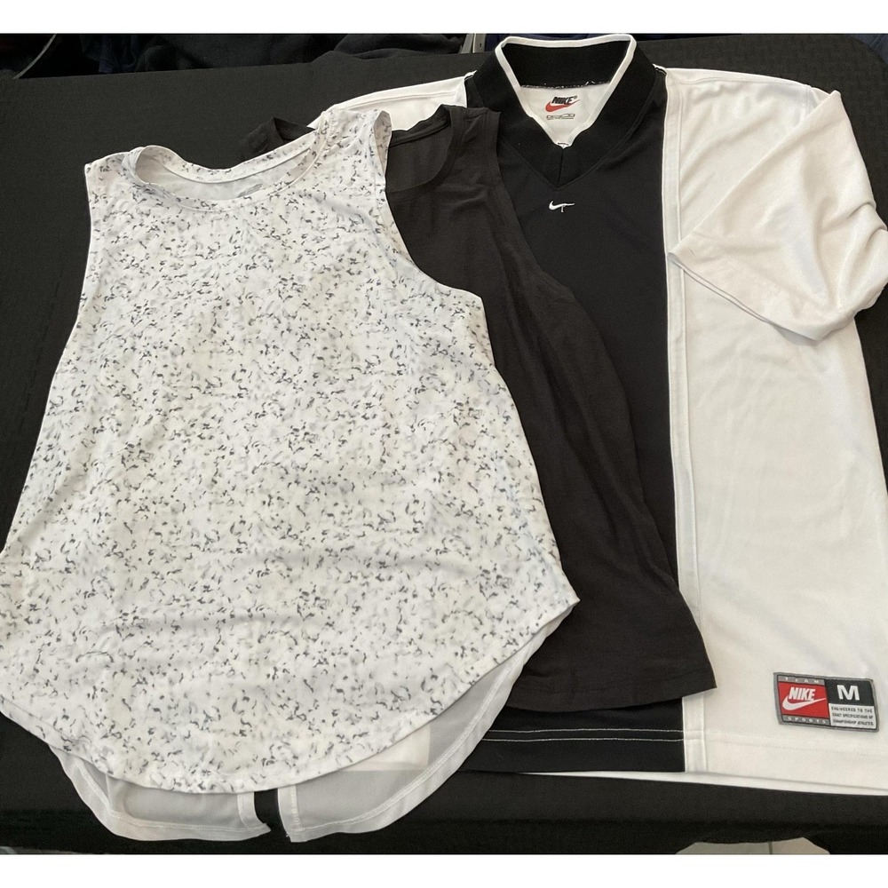 Mixed Athletic Brands Shirts Womens Medium Lot Of 3 Multicolor Nike Tank Tops